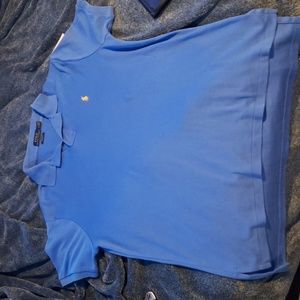 Mens large polo blue t shirt